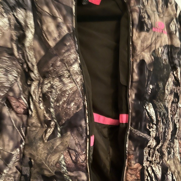 Mossy Oak Women’s  Camouflage Puffer Jacket Parka Camo Pink size Large - Picture 2 of 5